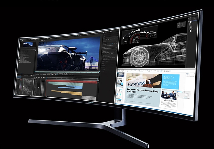 Samsung CHG90 (LC49HG90) review - it's 49inches wide! - YouTube